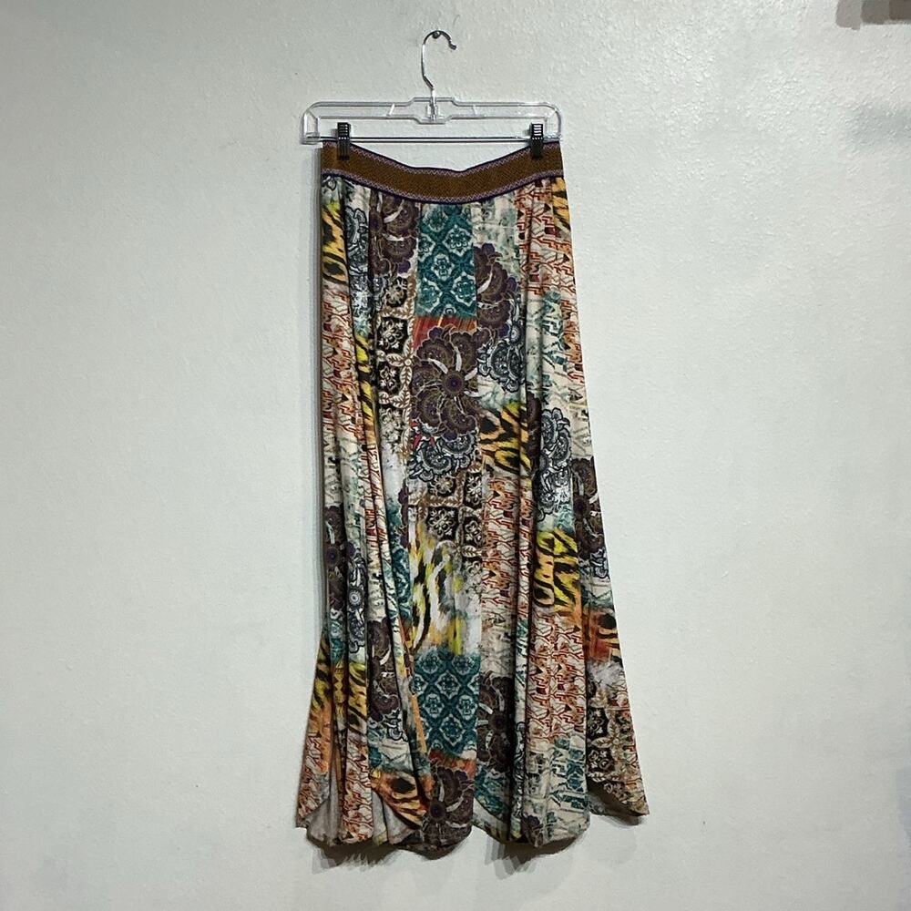 V Cristina Vintage Handkerchief Maxi Skirt Sz M - Picture 8 of 11